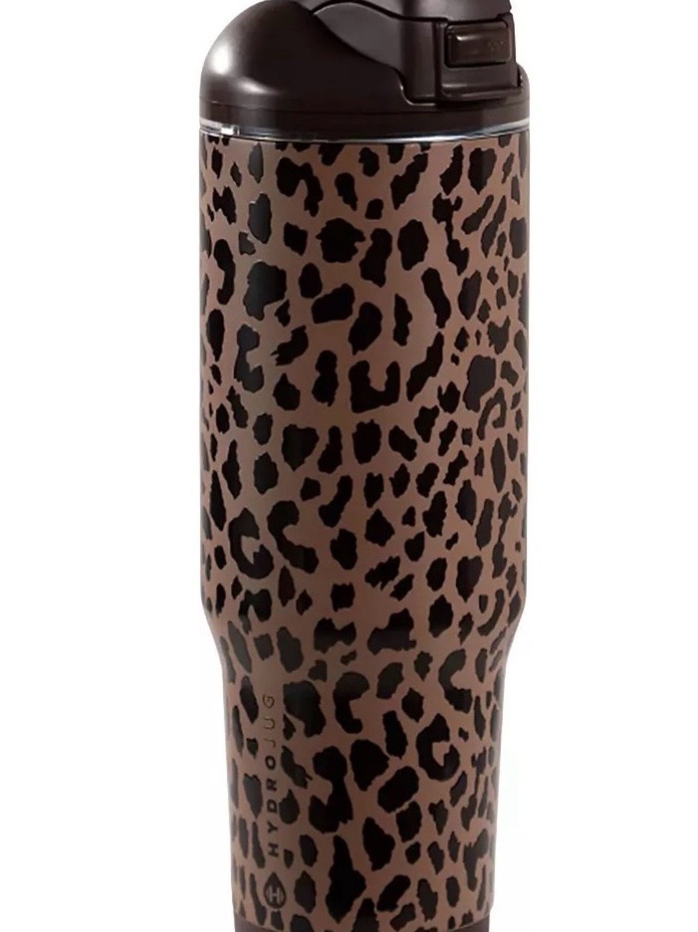 HydroJug Leopard Print Travel Tumbler - Brown & Black